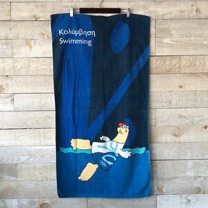 Athens Olympic Games 2004 Offical Towel Blue